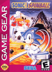 Sonic Spinball PAL Sega Game Gear PAL box art